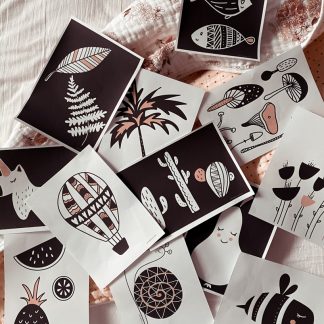 Kontrastne kartice - ROZA kolekcija