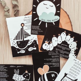 Kontrastne kartice s pesmicami - YELLOW kolekcija